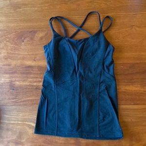 Lululemon Black Mesh Tank Size 4